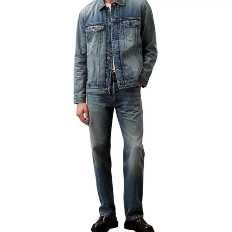 CALVIN KLEIN Jeans Europe Version Men's Alloy Indigo-1