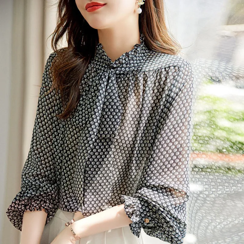 Dme Chiffon Shirts Women's Print-2