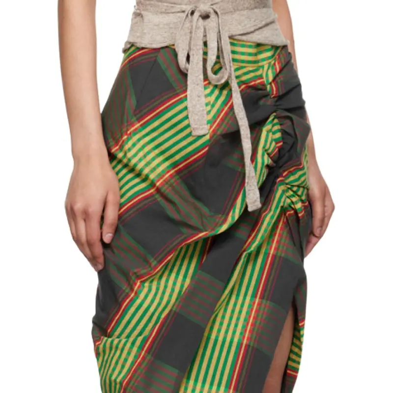 Vivienne Westwood Casual Long Skirts Women's Green-2