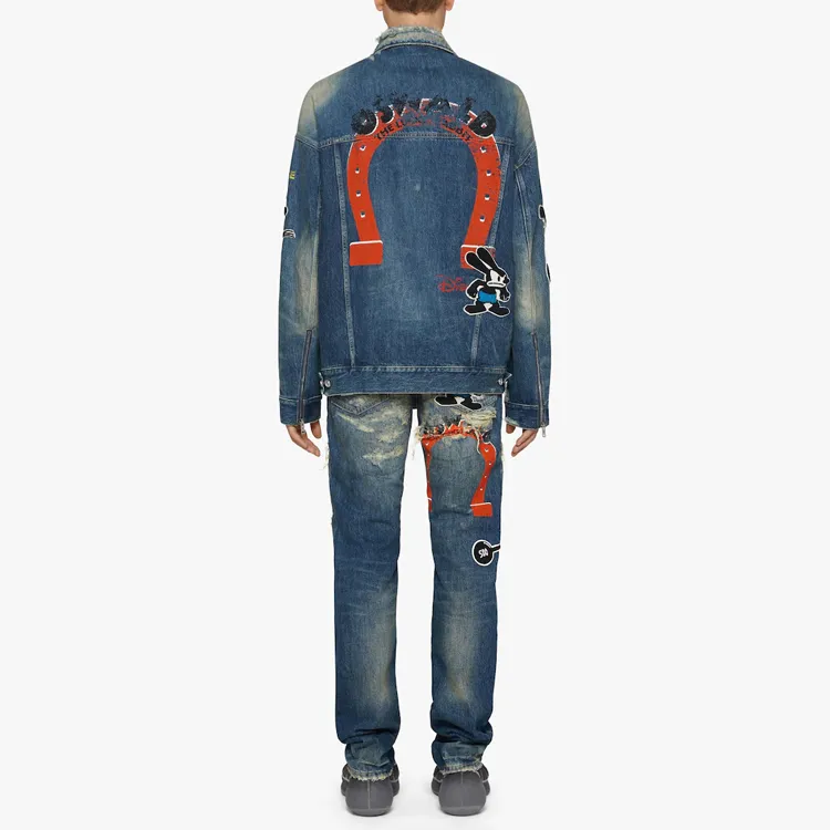 Disney X Givenchy Denim Jackets Men Blue-2