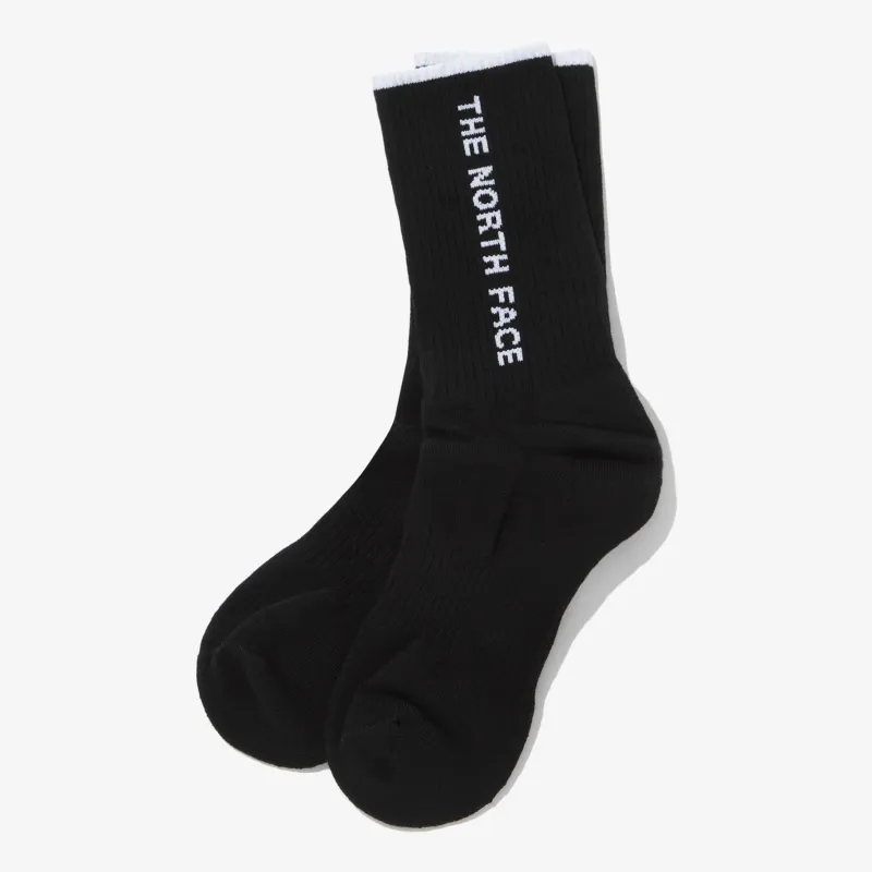 THE NORTH FACE TNF LOGO SOCKS Mid Calf Socks Unisex 1 Pack Black-1