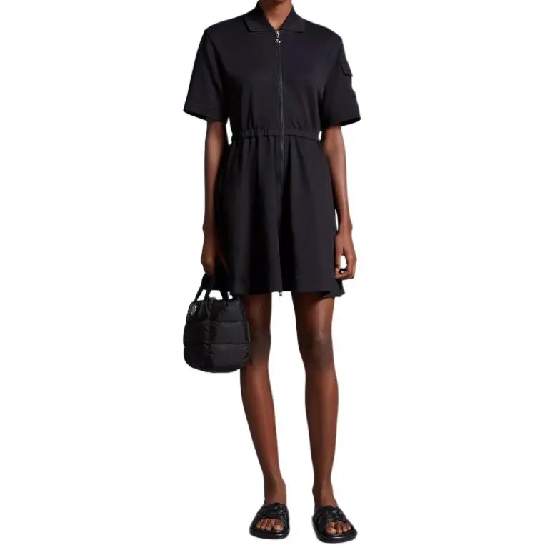 Moncler Logo Patch Two-Way Zipped Dress-2