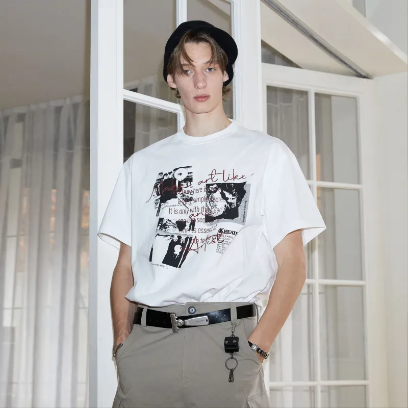 KREATE T Shirts Unisex White-5