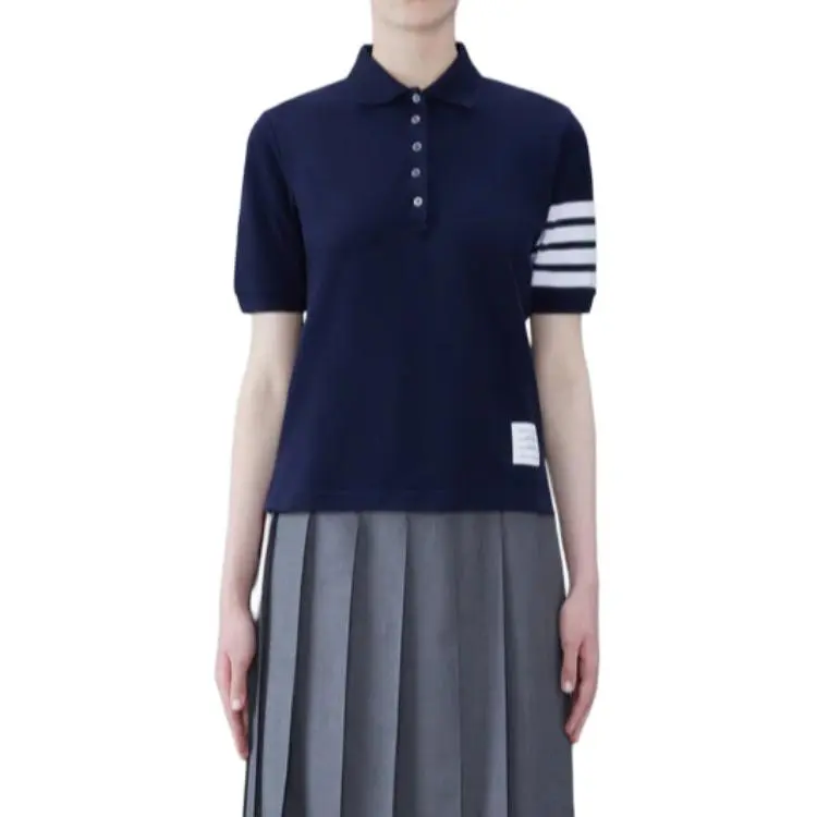 THOM BROWNE 4 Bar Stripe 2003 print Polo Shirt-1
