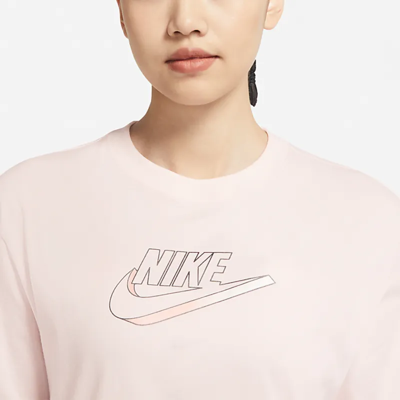 Nike Short Sleeved Dresses Women's Pink-3