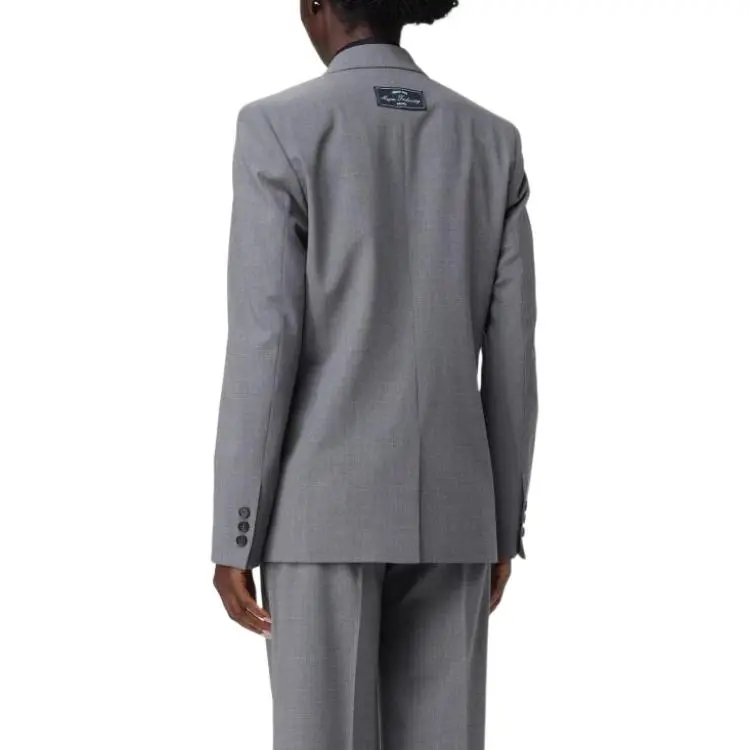 MSGM Logo Patch Single Breasted Blazer-1