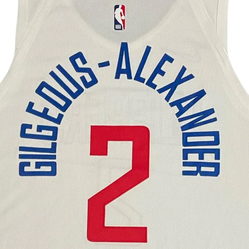 Nike x NBA Clippers Team Basketball Jersey Men's White-2