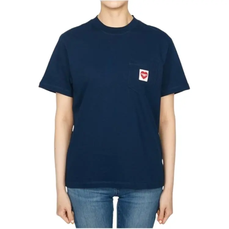 Carhartt WIP T Shirt Women's Marine Blue-3