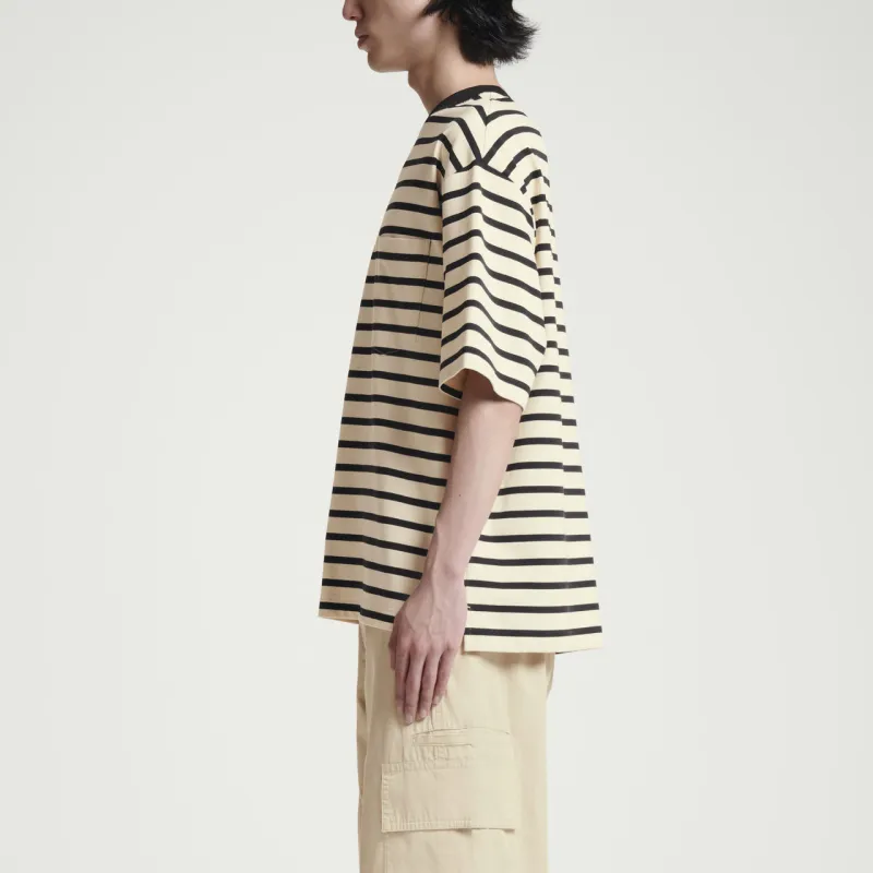COS T Shirt Unisex Cream/Stripes-2