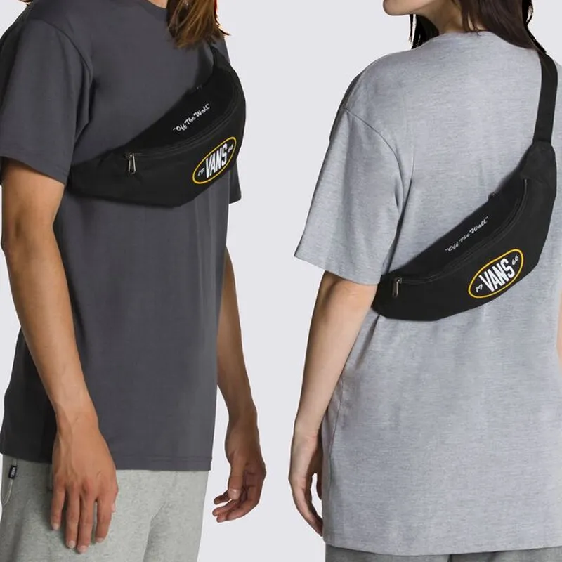 Vans Polyester Shoulder Bag, Crossbody Bag, Sling Bag, Fanny Pack Mini Men's Black-2