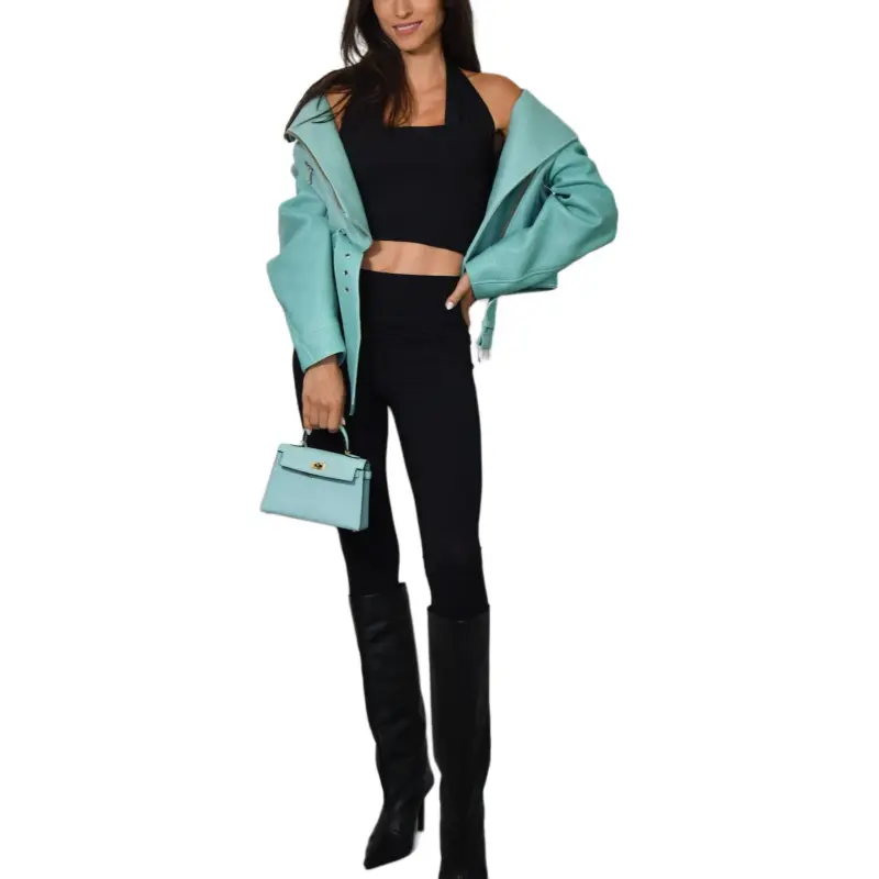 BALMAIN Jackets Coats Women's Light Green-5