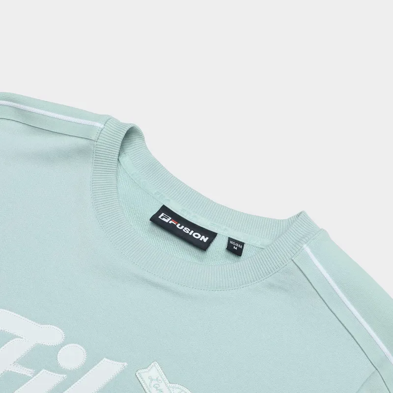 FILA FUSION BASEBALL Series Sweatshirt Women's Majestic Green-2