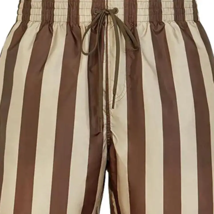 FENDI Pequin Stripe Swim Short-3