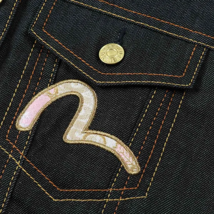 EVISU SS24 Denim Jacket Unisex Denim Blue-2