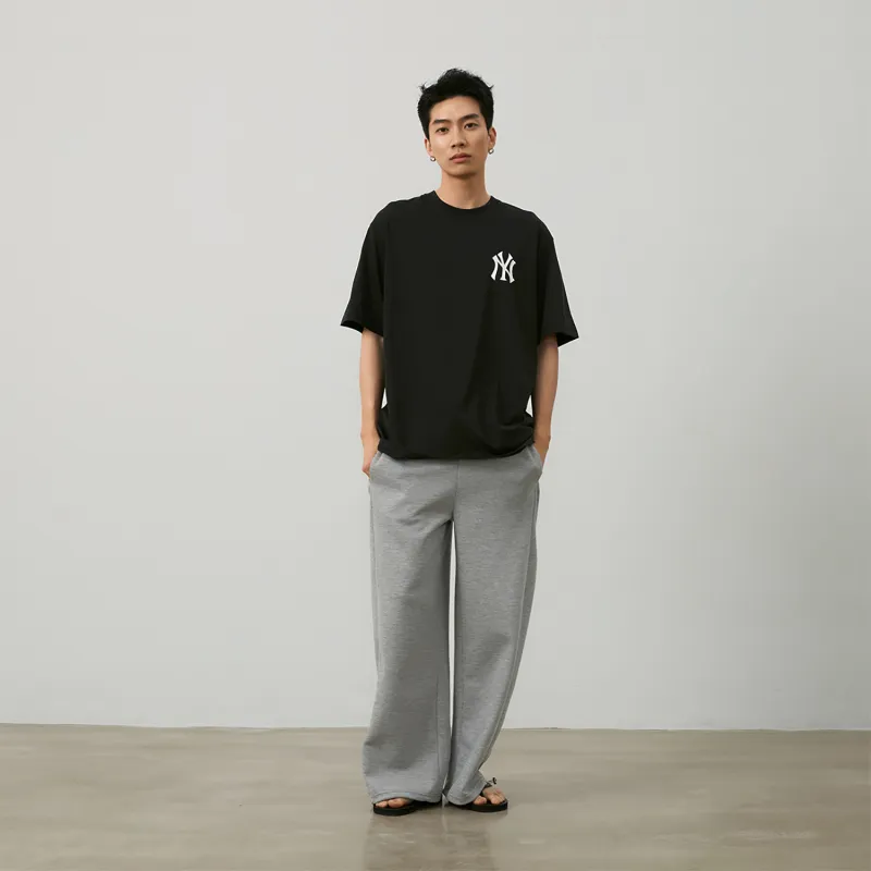 MLB SS24 Drop Shoulder Sleeve T Shirt Unisex Black-2