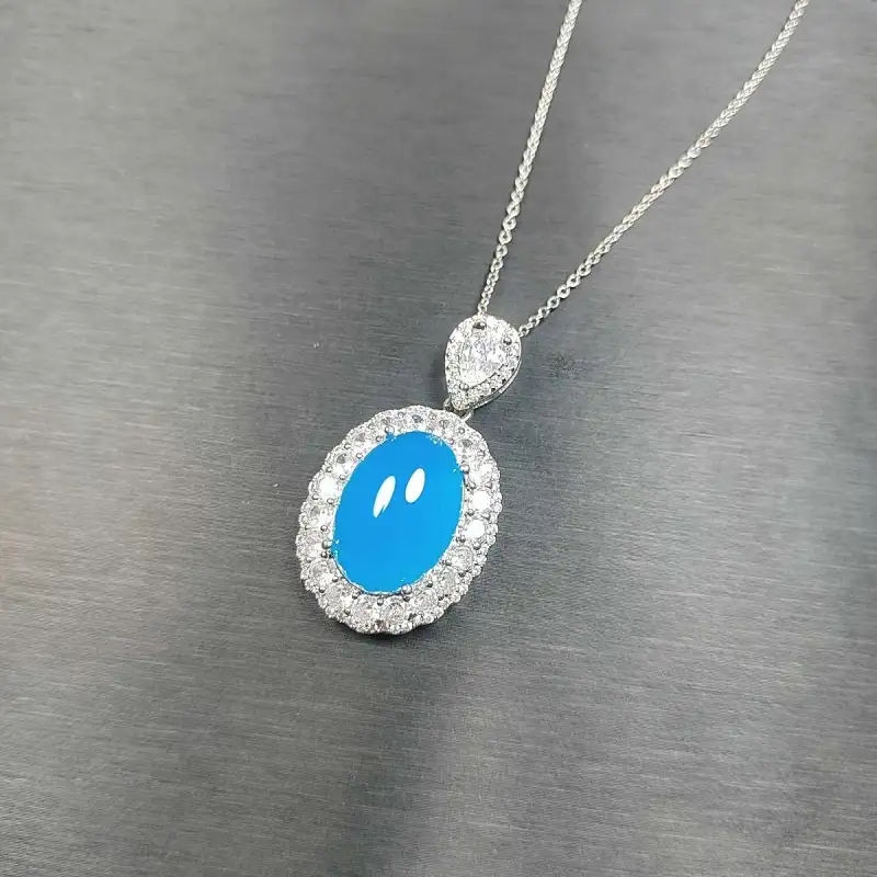 Gifts Chalcedony Necklaces Unisex-8