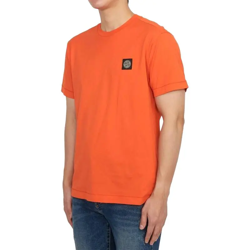 STONE ISLAND T Shirt Men Orange-3