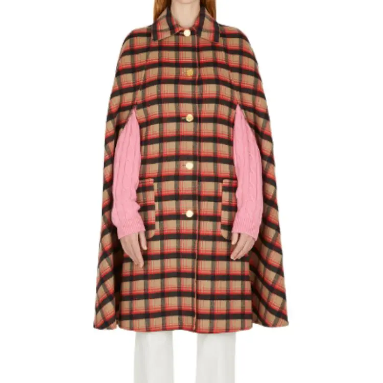 GUCCI Reversible GG-print Cape Coat-4