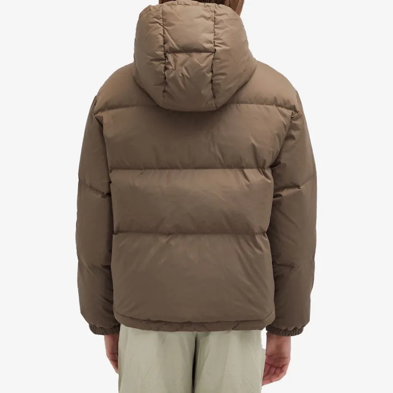 SPORTY & RICH Crown Puffer Jacket 'Chocolate/Tan'-2