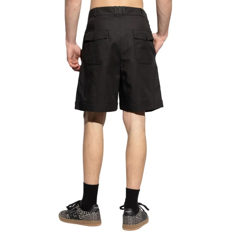 BALMAIN Pleated Tailored Shorts-3