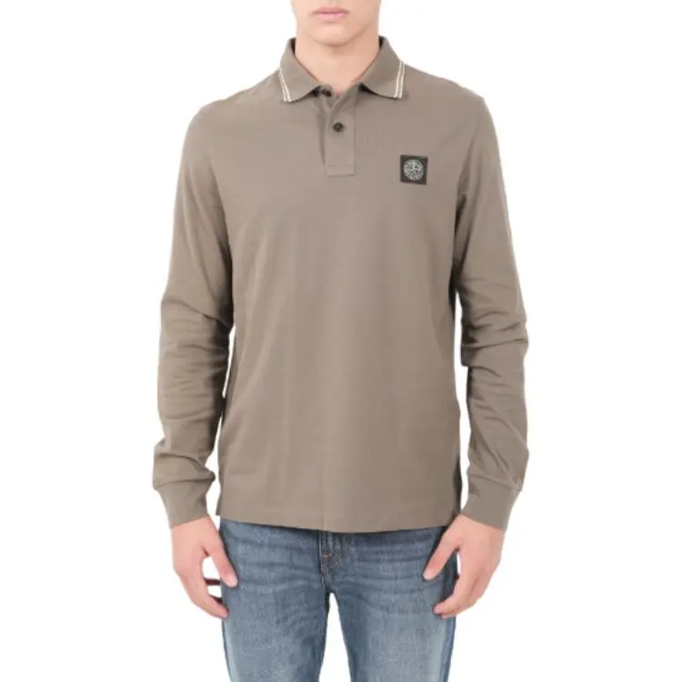 STONE ISLAND Piqué weave Polo Shirt-3