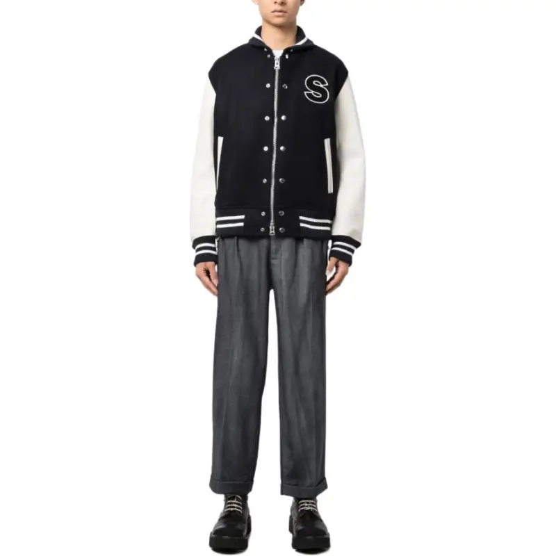Sacai Interstellar Varsity Button-Up Jacket-2