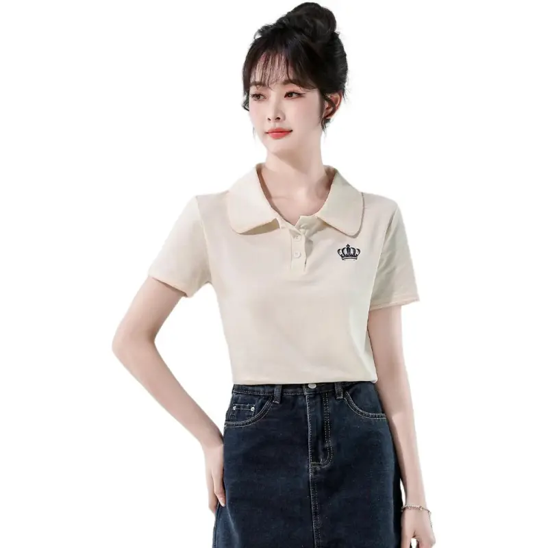 Mu Xiao Xin T Shirts Women's Image Apricot-1