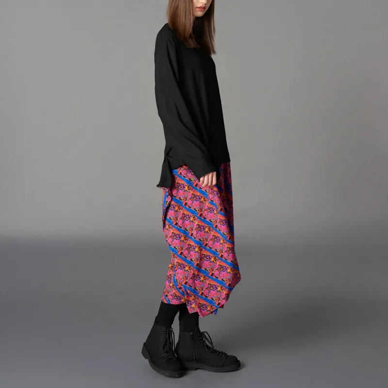 Yohji Yamamoto Ghost Princess, Collaboration Long Sleeved Dresses Women's Black-5