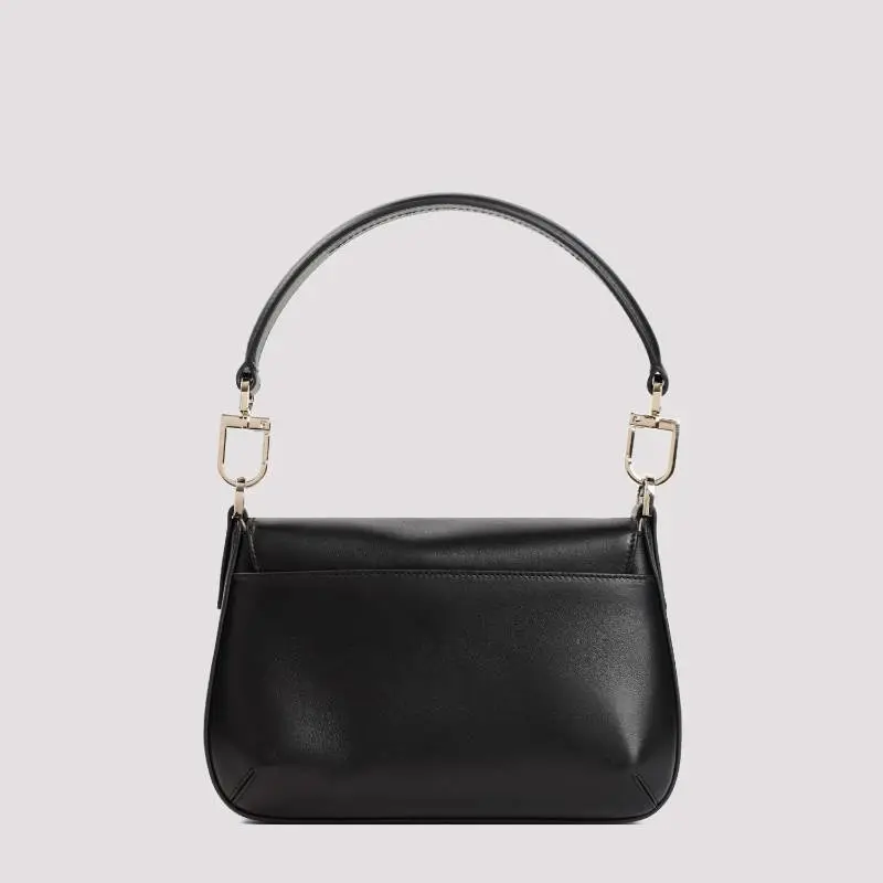 AMANI La Prima Sheepskin Handbag Trumpets Women's Black-4