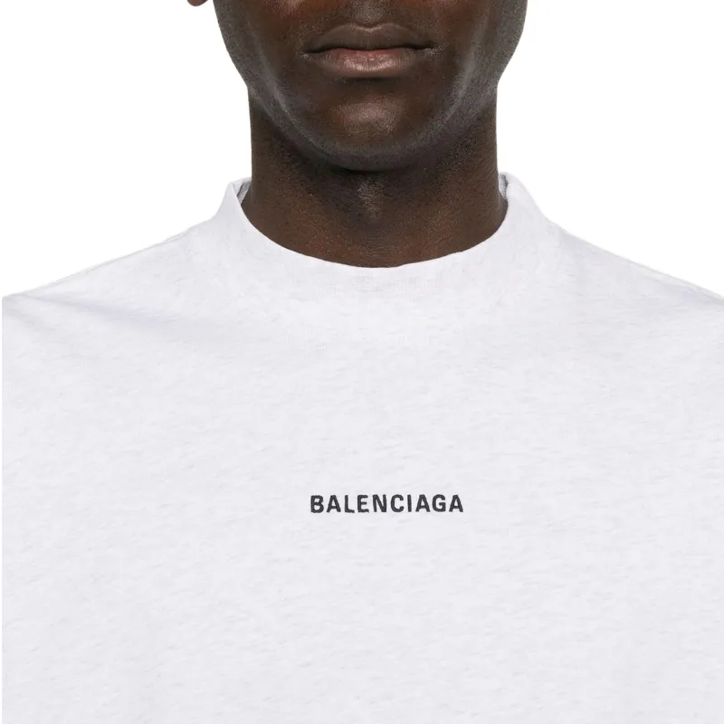 Balenciaga Logo Printed Medium Fit T Shirt-6