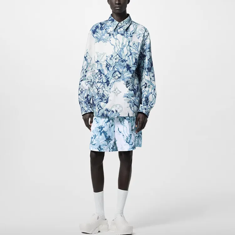 LOUIS VUITTON Shirts Men Blue-2