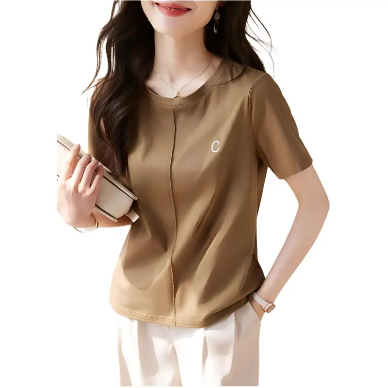 Mo Han Yi Mei T Shirt Women's Dark Khaki-1