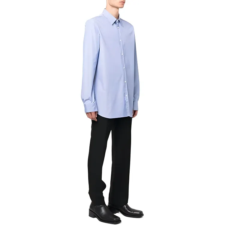 Alexander McQueen Shirts Men Blue-3