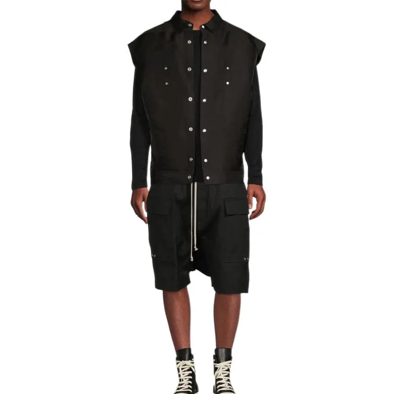 RICK OWENS Vests Men Black-3