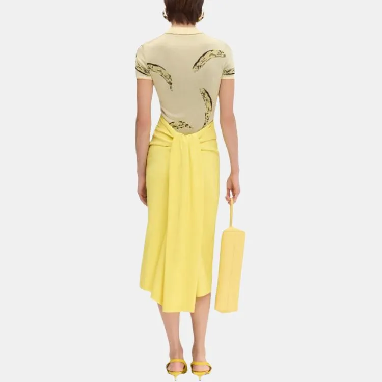Jacquemus Le Polo Marino 'Banana Jacquard Yellow'-3
