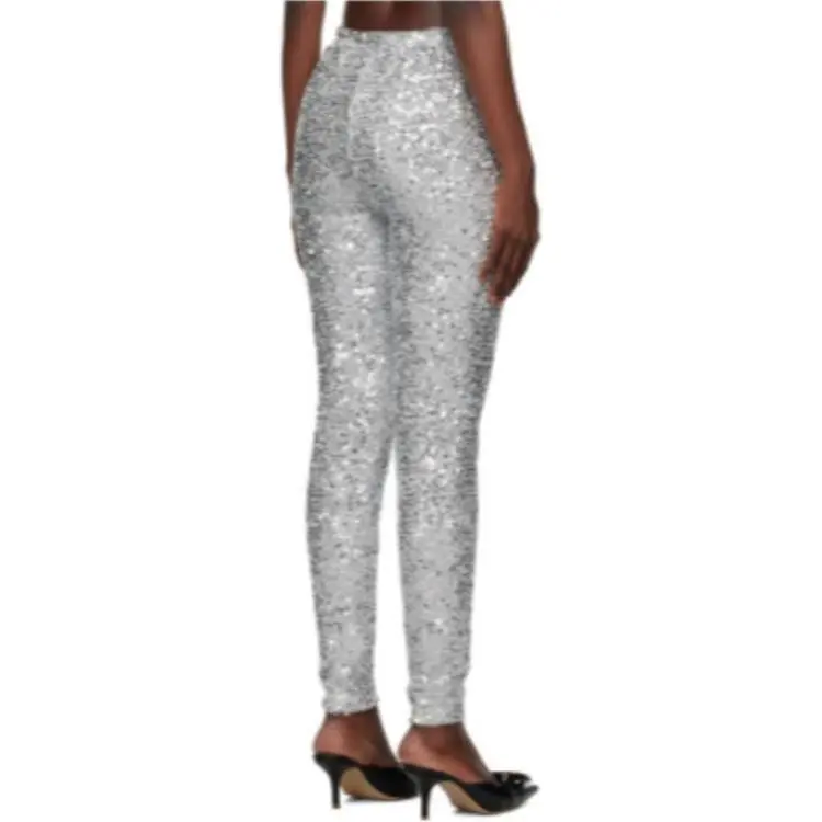 WE11DONE Casual Pants Women's Silver-1