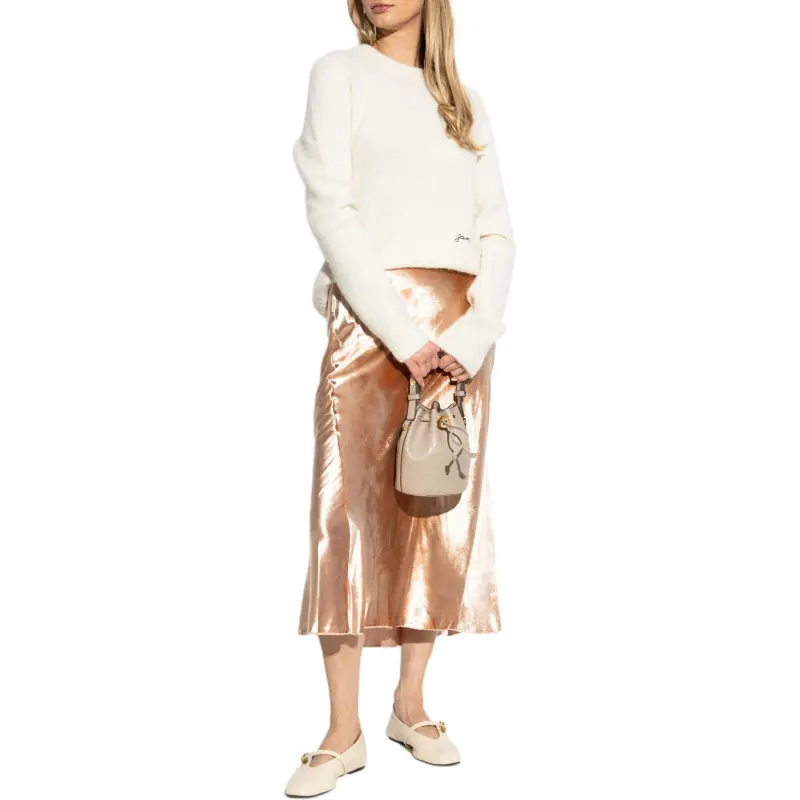 TORY BURCH Velvet Pleated Skirt-3