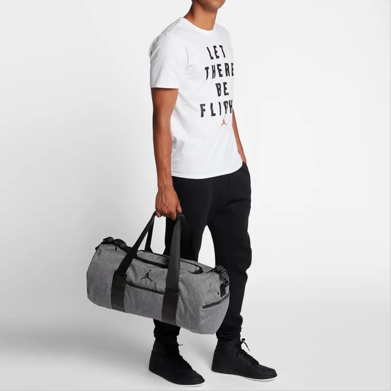 Jordan Polyester Gym Bag Large Size Unisex Gray-5
