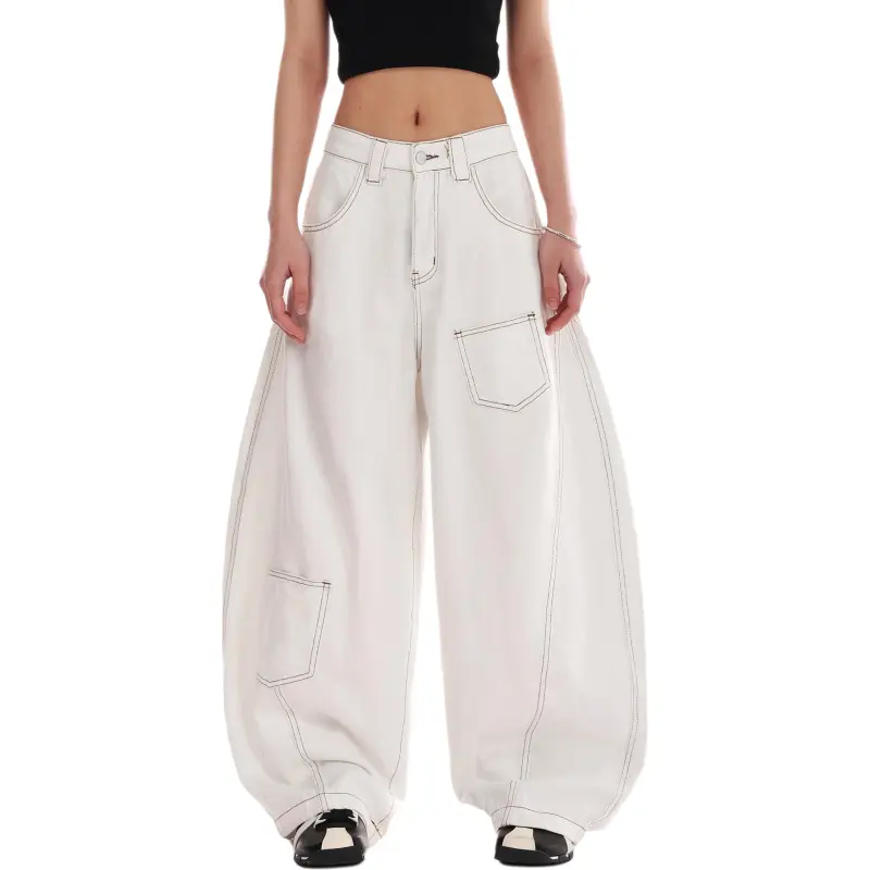 VINMUK Jeans Unisex White-3