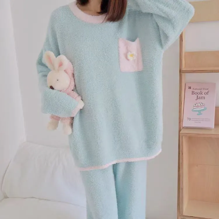 WANANNI Pajama Set Women's Sky Blue-3