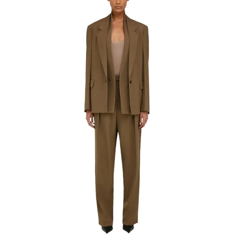 Ferragamo Pleat front Tailored Trousers-1