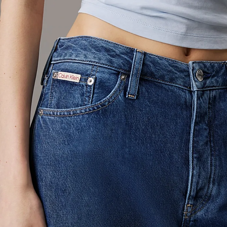 CALVIN KLEIN Jeans Europe Version Women's Medium Blue-3