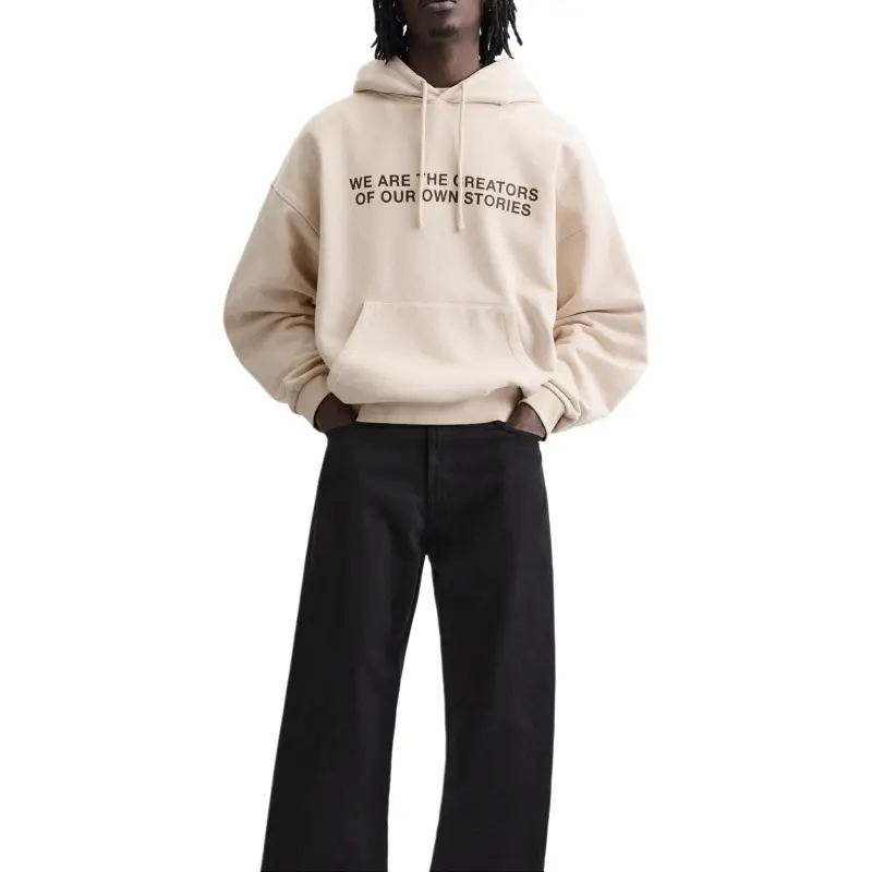ZARA Sweatshirts Men Tan-3