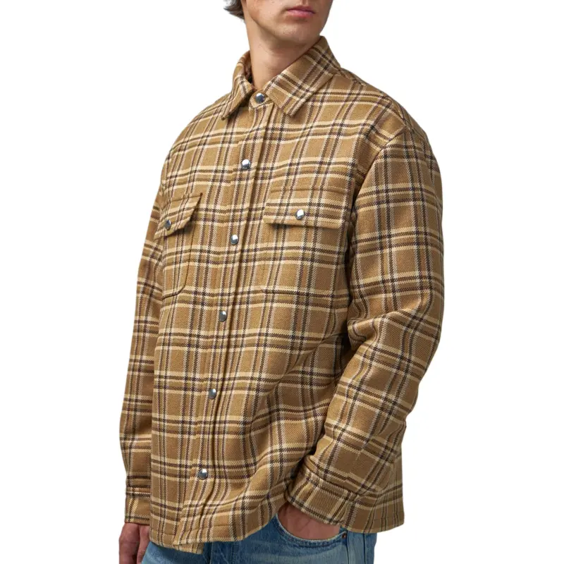 CELINE Overshirt In Checked Wool-5