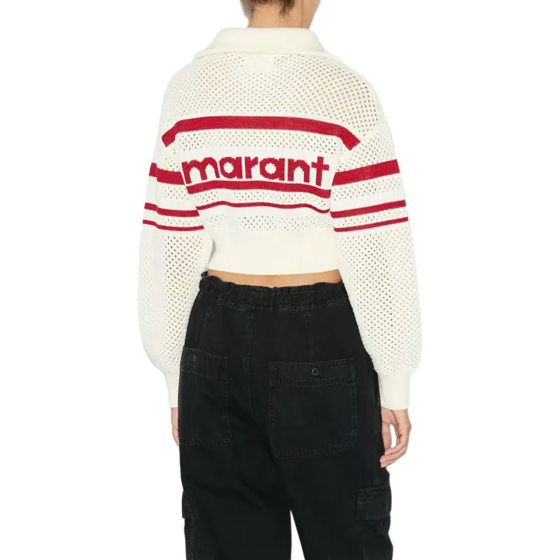 ISABEL MARANT ETOILE Alec Open-knit Cardigan-5