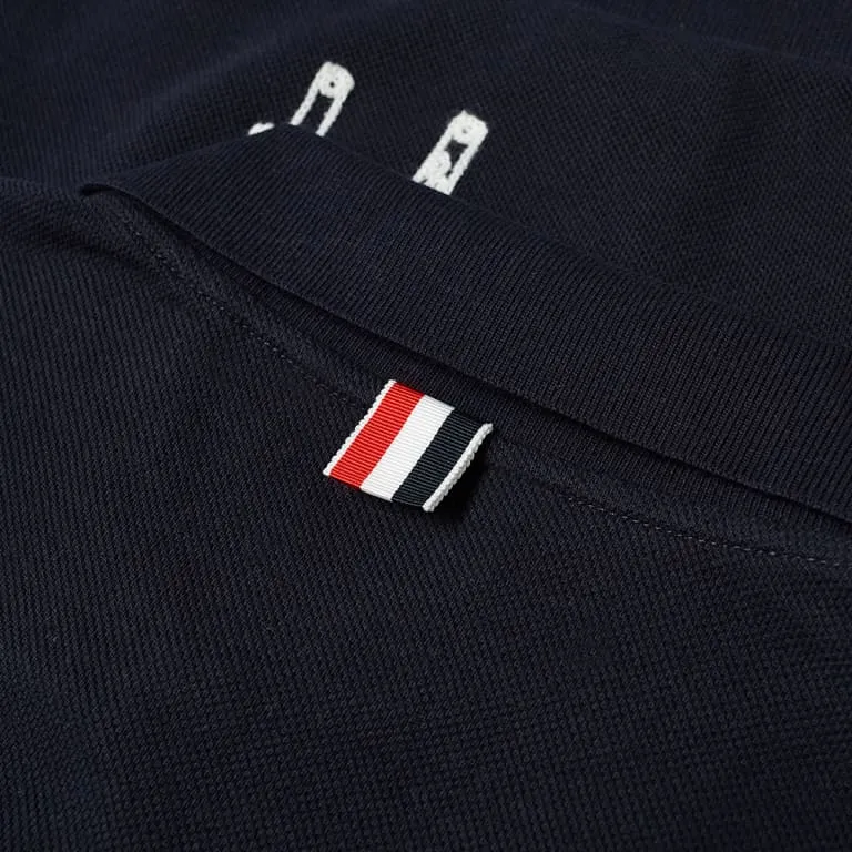 THOM BROWNE· Polo Shirt Men's Marine Blue-3