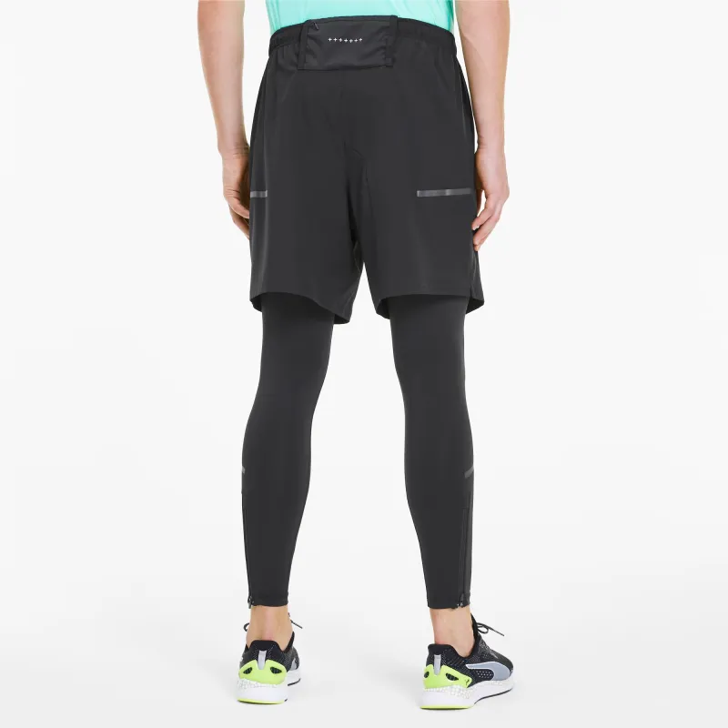 PUMA Runner ID 7 Casual Shorts Men's Black-3