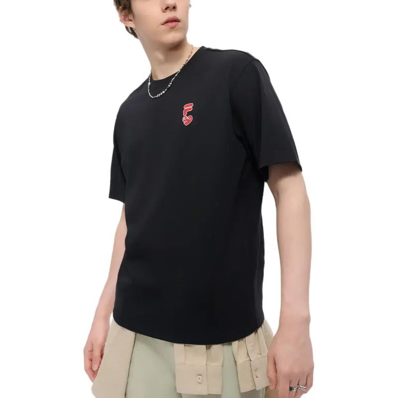 FILA FUSION FOB Series T Shirt Unisex Jet Black-2