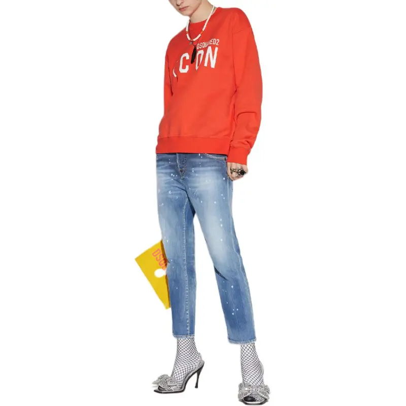 DSQUARED 2 High Waist Cropped Skinny Jeans-1