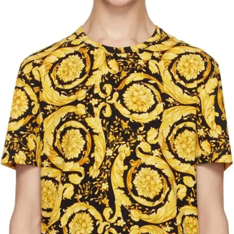 VERSACE Barocco Printed Crewneck T Shirt-4